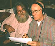 Laurie recording with Robert Wyatt